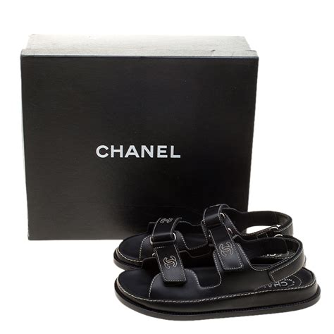 sandales chanel 2024|chanel velcro sandals.